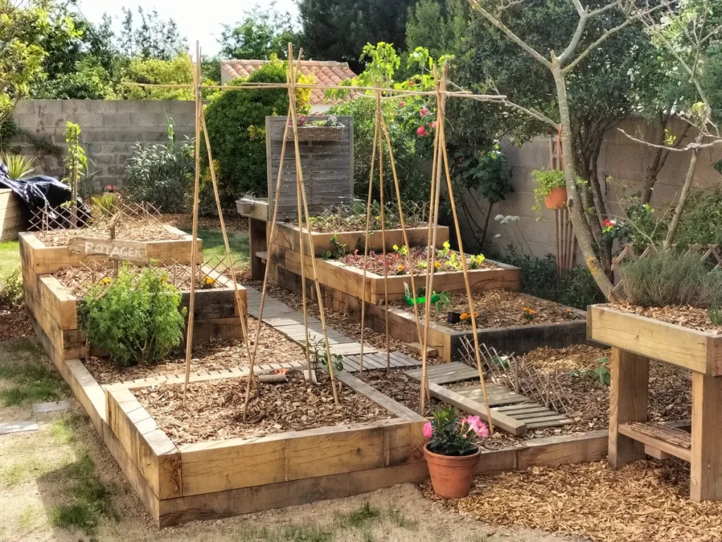 Réalisation de potager par Andromède Jardins, paysagiste à la Roche-sur-Yon