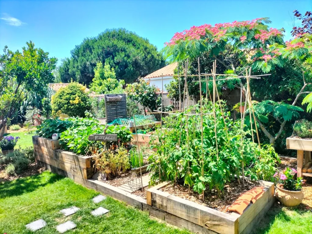 Réalisation de potager par Andromède Jardins, paysagiste à la Roche-sur-Yon